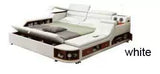 High Quality Genuine leather bed frame Soft Beds massager storage safe for bedroom