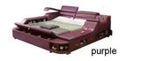 High Quality Genuine leather bed frame Soft Beds massager storage safe for bedroom