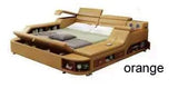 High Quality Genuine leather bed frame Soft Beds massager storage safe for bedroom