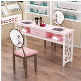 Net red manicure table chair set special price processing economy manicure table single double chair simple decoration