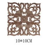 Carved Unpainted Ornamental Natural Wood Applique Wood Mouldings Onlay Wood Decal Long Rose Wooden Cabinet Furniture Corner NEW