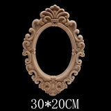 Carved Unpainted Ornamental Natural Wood Applique Wood Mouldings Onlay Wood Decal Long Rose Wooden Cabinet Furniture Corner NEW