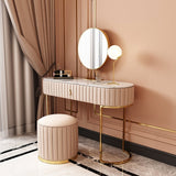Dressing table Nordic bedroom simple storage cabinet one European light luxury with light makeup table bedroom dressers