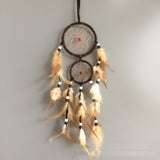 vintage home decoration retro feather dream catcher circular feathers wall hanging dreamcatchers decor for car