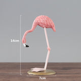 3 Style Resin Flamingo Figurine Modern Simulation Animal Statue For Home Decoration Wedding Party Ornament Valentines Gift