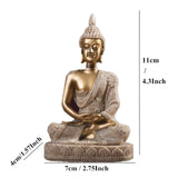 VILEAD 16 Style Buddha Statue Nature Sandstone Thailand Buddha Sculpture Hindu Fengshui Figurine Meditation Miniature Home Decor