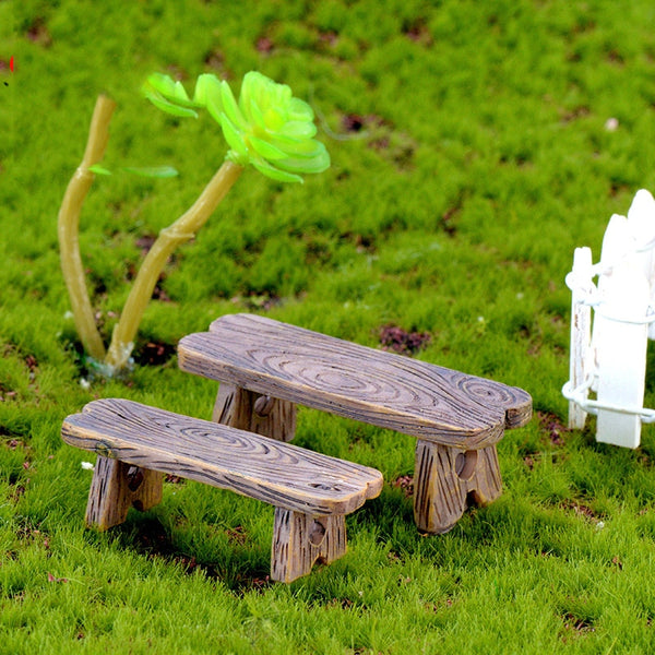 5PCS Micro Landscape Romantic Craft Resin Fairy DIY Mini Stool Ornaments Decor Miniature Dollhouse Garden Decoration Accessories