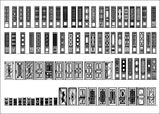 ★Architecture Decorative CAD Blocks Bundle V.12-☆Architectural Decorative Door and Windows☆ - Architecture Autocad Blocks,CAD Details,CAD Drawings,3D Models,PSD,Vector,Sketchup Download
