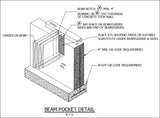 ★Free CAD Details-Beam Pocket Detail (Iso) - Architecture Autocad Blocks,CAD Details,CAD Drawings,3D Models,PSD,Vector,Sketchup Download