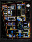 【Architecture CAD Projects】Campus Design CAD Blocks,Plans,Layout