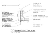 ★Free CAD Details-Gooseneck Duct Curb Detail - Architecture Autocad Blocks,CAD Details,CAD Drawings,3D Models,PSD,Vector,Sketchup Download