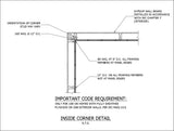 ★Free CAD Details-Inside Corner Wall Detail - Architecture Autocad Blocks,CAD Details,CAD Drawings,3D Models,PSD,Vector,Sketchup Download