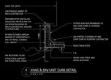 ★Free CAD Details-HVAC & ERV Unit Curb Detail - Architecture Autocad Blocks,CAD Details,CAD Drawings,3D Models,PSD,Vector,Sketchup Download