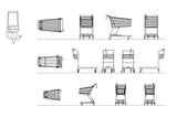 【Architecture CAD Projects】Supermarket Shopping Cart CAD Blocks,Plans - Architecture Autocad Blocks,CAD Details,CAD Drawings,3D Models,PSD,Vector,Sketchup Download