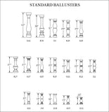 ★Free CAD Details-Standard Balusters - Architecture Autocad Blocks,CAD Details,CAD Drawings,3D Models,PSD,Vector,Sketchup Download
