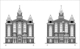 【Architecture CAD Projects】Church Architecture Design CAD Blocks,Plans,Layout V3