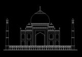 【World Famous Architecture CAD Drawings】Taj Mahal - UNESCO World Heritage - Architecture Autocad Blocks,CAD Details,CAD Drawings,3D Models,PSD,Vector,Sketchup Download