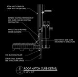 ★Free CAD Details-Roof Hatch Curb Detail - Architecture Autocad Blocks,CAD Details,CAD Drawings,3D Models,PSD,Vector,Sketchup Download