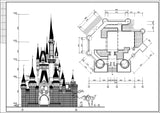 【Architecture CAD Projects】Dream Castle Architecture Design CAD Blocks,Plans,Layout V2