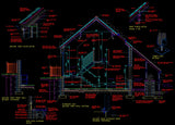 【Architecture Details】House Section - Architecture Autocad Blocks,CAD Details,CAD Drawings,3D Models,PSD,Vector,Sketchup Download