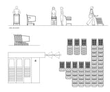 【Architecture CAD Projects】Supermarket Shopping Cart CAD Blocks,Plans - Architecture Autocad Blocks,CAD Details,CAD Drawings,3D Models,PSD,Vector,Sketchup Download