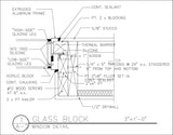 ★Free CAD Details-Glass Block Detail - Architecture Autocad Blocks,CAD Details,CAD Drawings,3D Models,PSD,Vector,Sketchup Download