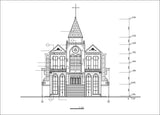 【Architecture CAD Projects】Church Architecture Design CAD Blocks,Plans,Layout V1