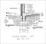 【Architecture Details】Wall Footing Section - Architecture Autocad Blocks,CAD Details,CAD Drawings,3D Models,PSD,Vector,Sketchup Download