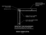 ★Free CAD Details-Inside Corner Wall Detail - Architecture Autocad Blocks,CAD Details,CAD Drawings,3D Models,PSD,Vector,Sketchup Download