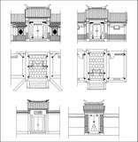 ★Chinese Architecture CAD Drawings-Chinese Gate,Door Design - Architecture Autocad Blocks,CAD Details,CAD Drawings,3D Models,PSD,Vector,Sketchup Download
