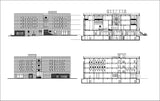 【Architecture CAD Projects】Cultural Center Design CAD Blocks,Plans,Layout V3
