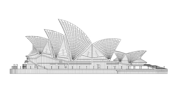 How to Draw Sydney Opera House - YouTube