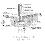 【Architecture Details】Wall Footing Section - Architecture Autocad Blocks,CAD Details,CAD Drawings,3D Models,PSD,Vector,Sketchup Download