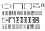 ★Architecture Decorative CAD Blocks Bundle V.13-☆Chinese Carved Elements☆ - Architecture Autocad Blocks,CAD Details,CAD Drawings,3D Models,PSD,Vector,Sketchup Download