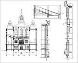 【Architecture CAD Projects】Church Architecture Design CAD Blocks,Plans,Layout V3