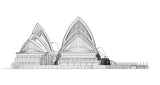 【World Famous Architecture CAD Drawings】Sydney Opera House-Jørn Oberg Utzon - Architecture Autocad Blocks,CAD Details,CAD Drawings,3D Models,PSD,Vector,Sketchup Download