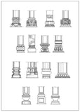 ★Architecture Decorative CAD Blocks V.2-☆Architectural decorative elements - Architecture Autocad Blocks,CAD Details,CAD Drawings,3D Models,PSD,Vector,Sketchup Download