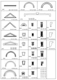 ★Architecture Decorative CAD Blocks V.1-☆Architectural decorative elements - Architecture Autocad Blocks,CAD Details,CAD Drawings,3D Models,PSD,Vector,Sketchup Download