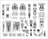 ★Architecture Decorative CAD Blocks Bundle V.3-☆Architectural Decorative Elements☆ - Architecture Autocad Blocks,CAD Details,CAD Drawings,3D Models,PSD,Vector,Sketchup Download