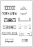 ★Architecture Decorative CAD Blocks V.3-☆Architectural decorative elements - Architecture Autocad Blocks,CAD Details,CAD Drawings,3D Models,PSD,Vector,Sketchup Download