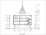【Architecture CAD Projects】Church Architecture Design CAD Blocks,Plans,Layout V1