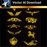 ★Vector Download AI-Tatoo Design Vector V.3 - Architecture Autocad Blocks,CAD Details,CAD Drawings,3D Models,PSD,Vector,Sketchup Download