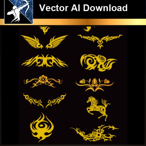 ★Vector Download AI-Tatoo Design Vector V.4 - Architecture Autocad Blocks,CAD Details,CAD Drawings,3D Models,PSD,Vector,Sketchup Download