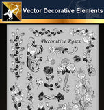 ★Free Vector Decoration Design Elements V.3-Download Illustration AI Vector Files - Architecture Autocad Blocks,CAD Details,CAD Drawings,3D Models,PSD,Vector,Sketchup Download