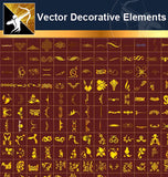 ★Free Vector Decoration Design Elements V.9-Download Illustration AI Vector Files - Architecture Autocad Blocks,CAD Details,CAD Drawings,3D Models,PSD,Vector,Sketchup Download