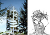 【World Famous Architecture CAD Drawings】Mesiniaga Tower-Ken Yeang-Menara Mesiniaga / T. R. Hamzah & Yeang Sdn. Bhd. - Architecture Autocad Blocks,CAD Details,CAD Drawings,3D Models,PSD,Vector,Sketchup Download